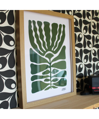 AFFICHE ESSENCE FLORALE VERTE