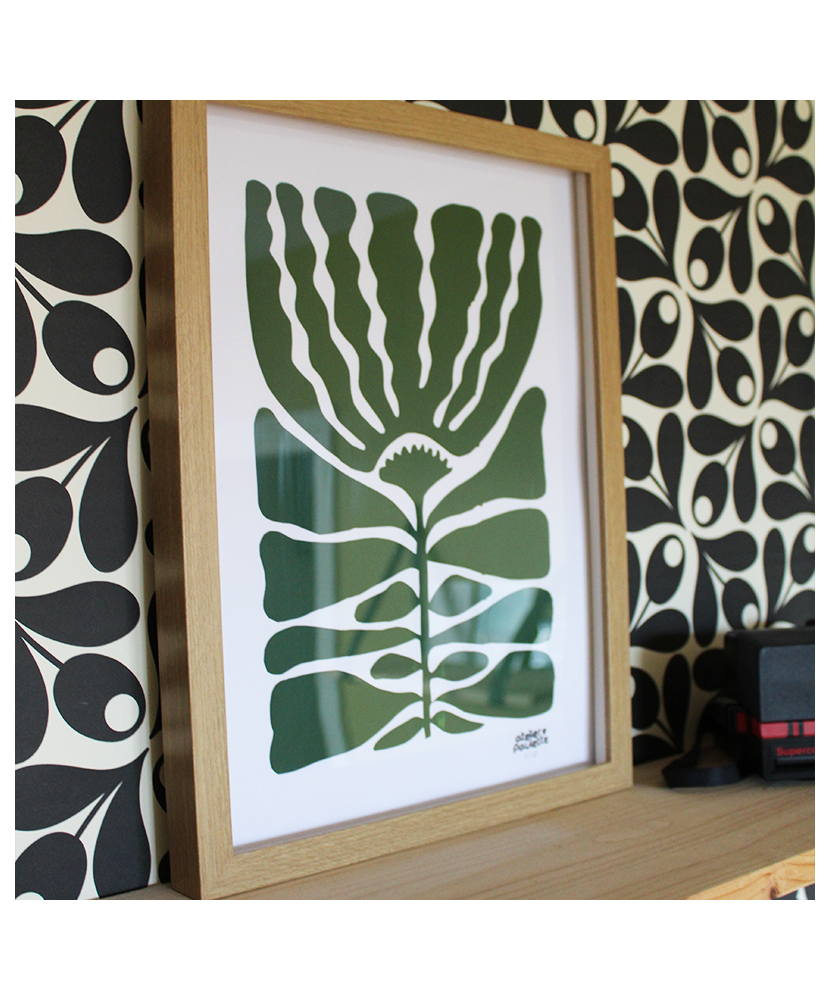 AFFICHE ESSENCE FLORALE VERTE AFFICHE ESSENCE FLORALE VERTE