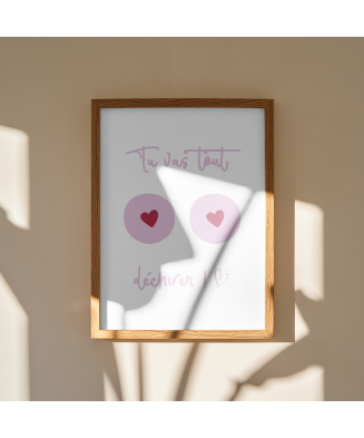 Affiche Octobre Rose – Sérigraphie artisanale engagée