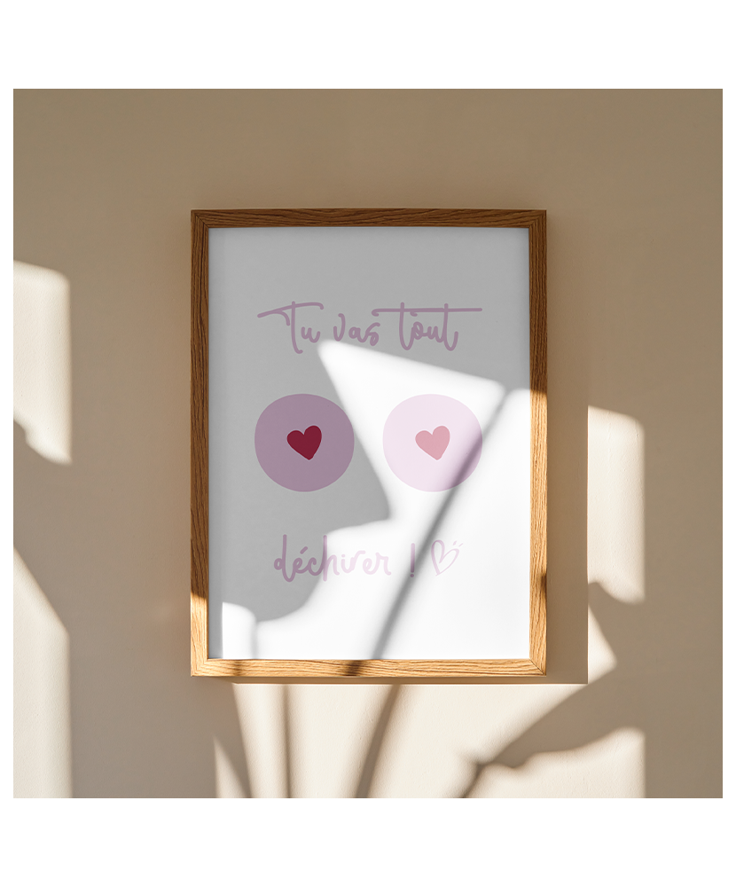 Affiche Octobre Rose – Sérigraphie artisanale engagée