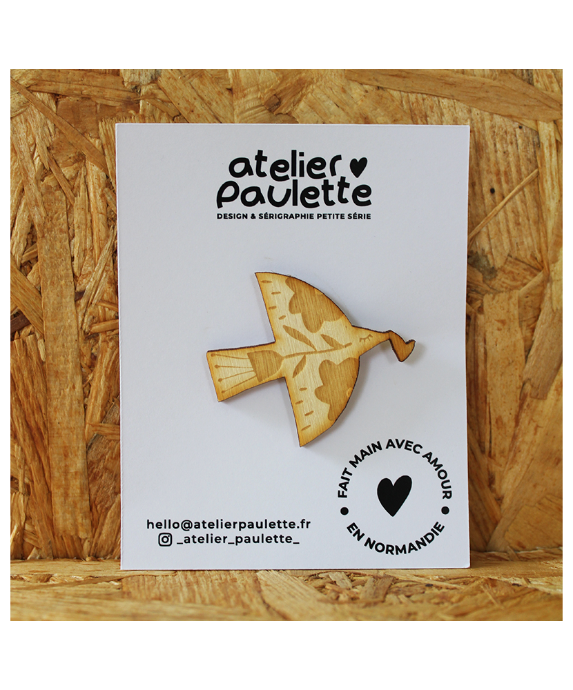 PIN'S OISEAU COEUR