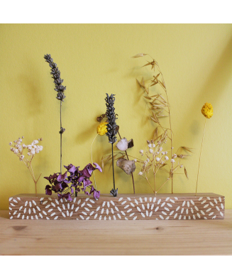 SUPPORT FLEURS SÉCHÉES PATTERN GRAINS