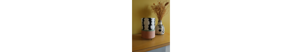 Lampe artisanale écoresponsable – Sérigraphie et teinture végétale